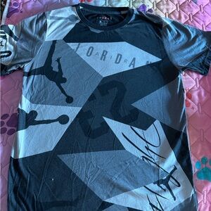Jordan  Graphic Tee - Black and Gray